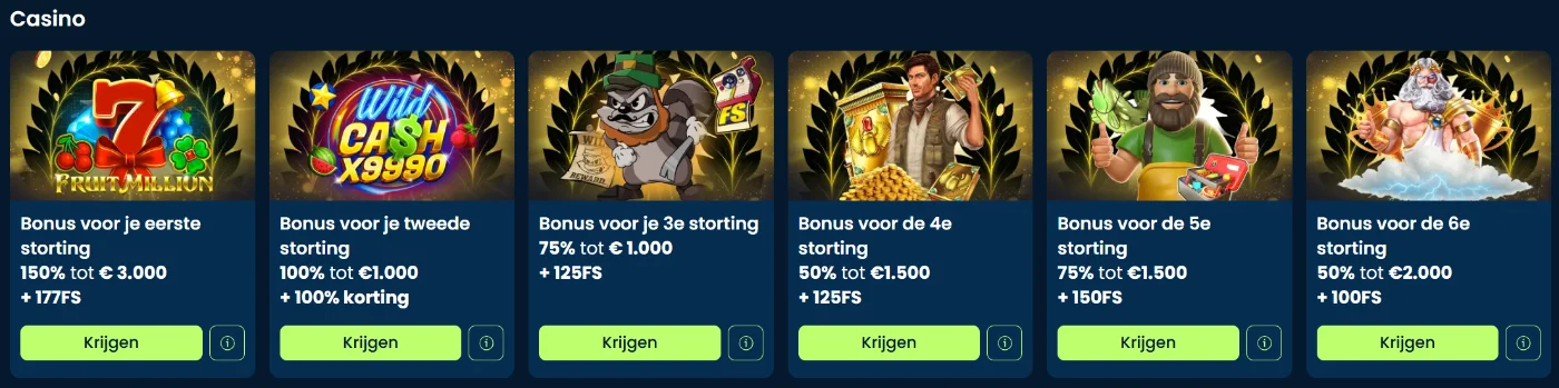 GramsBet Casino Welkomstpakket GramsBet Casino Welkomstpakket